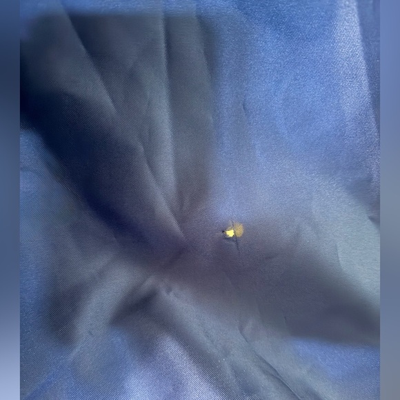 Strapless Satin Twill Column Gown with Removable Train Size 10- Slit in back - Picture 4 of 4